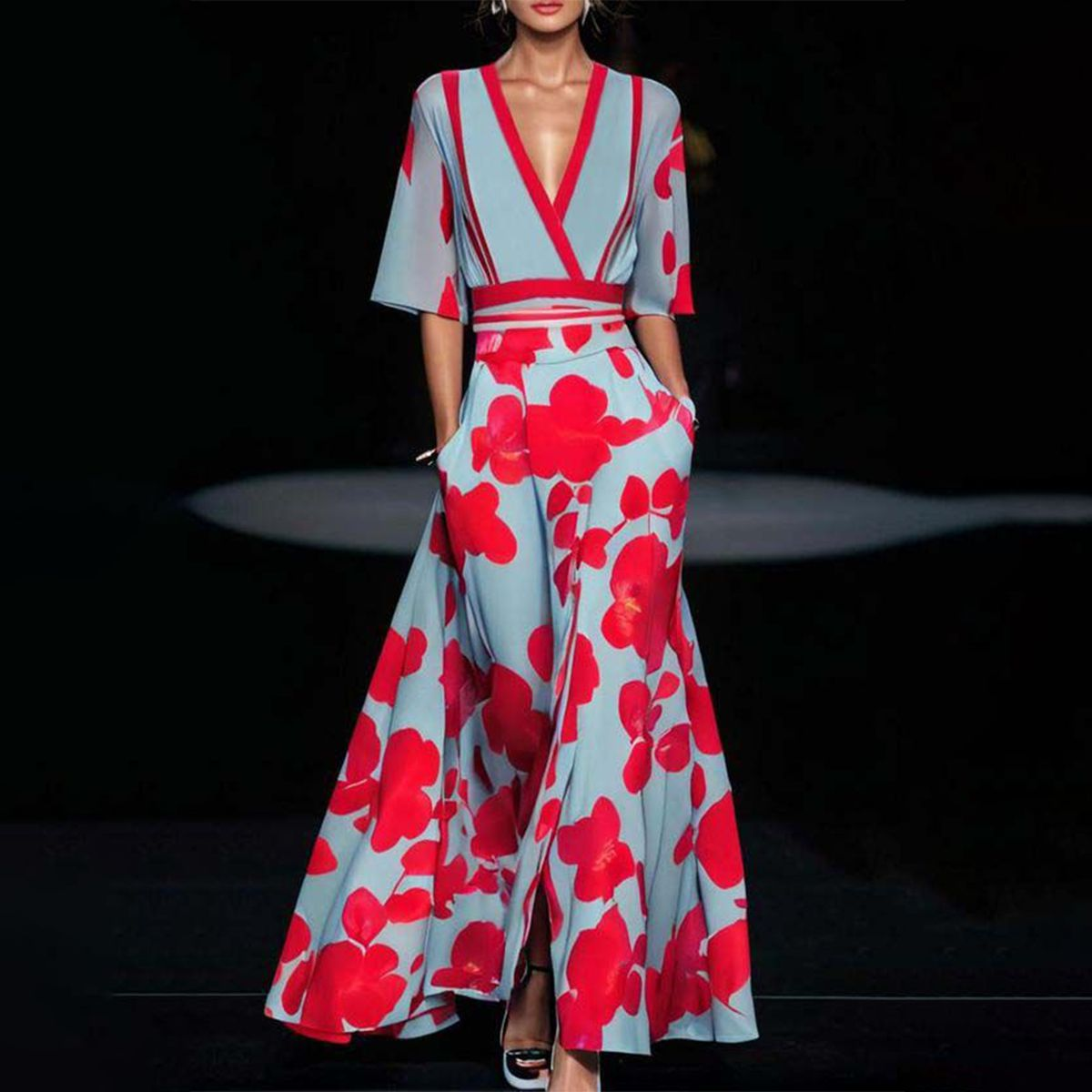 Layla - Abito in viscosa elegante