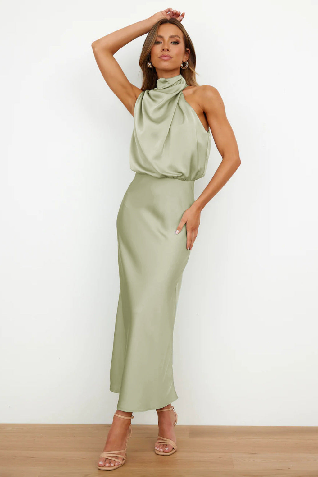 Violeta - Vestito drappeggiato Sahara