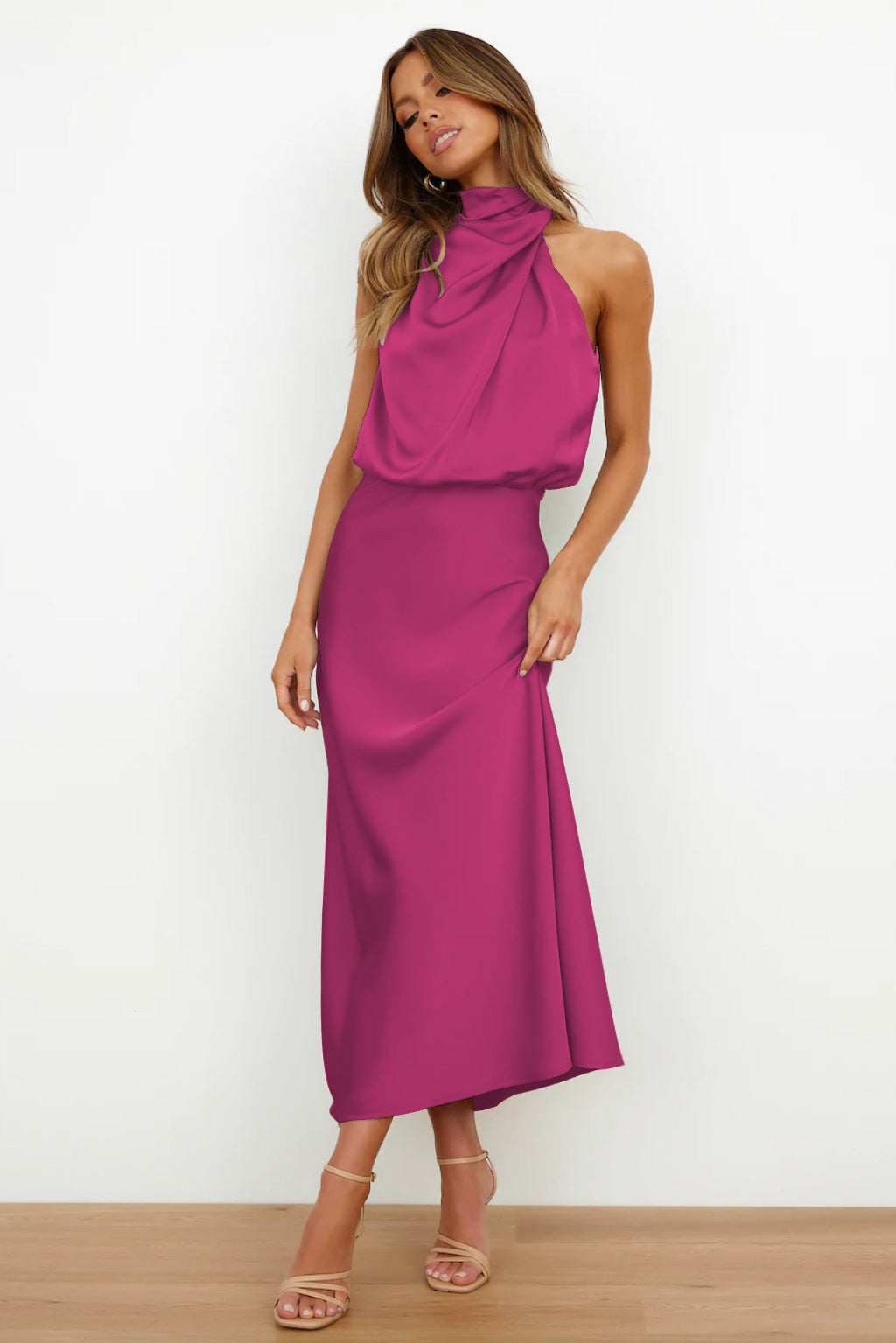 Violeta - Vestito drappeggiato Sahara