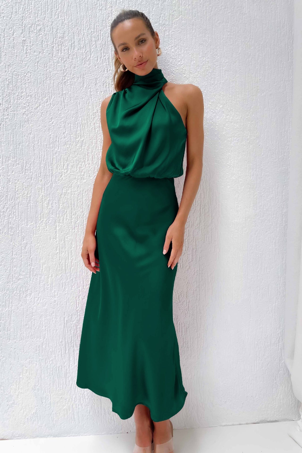 Violeta - Vestito drappeggiato Sahara