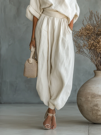 Eleonora — Set elegante monospalla due pezzi