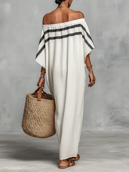 Aveline - Elegante Abito Maxi Off-Shoulder