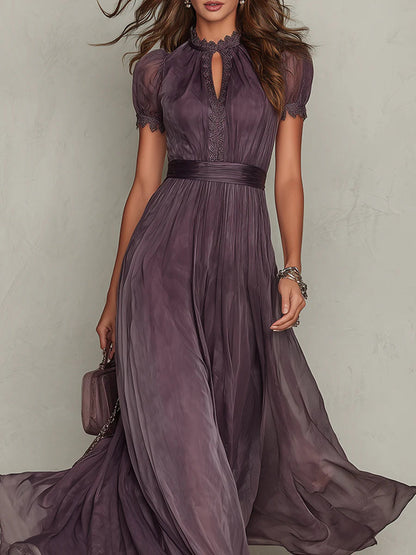 Serena - Vestito lungo in chiffon vintage ed elegante