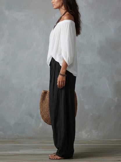 Tiziana | Set boho con pantaloni a palloncino
