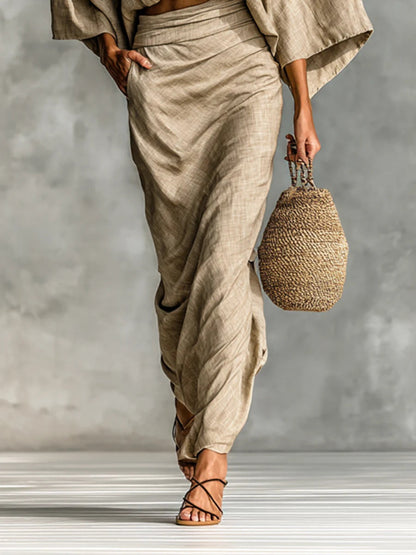Giulia — Set elegante due pezzi con gonna