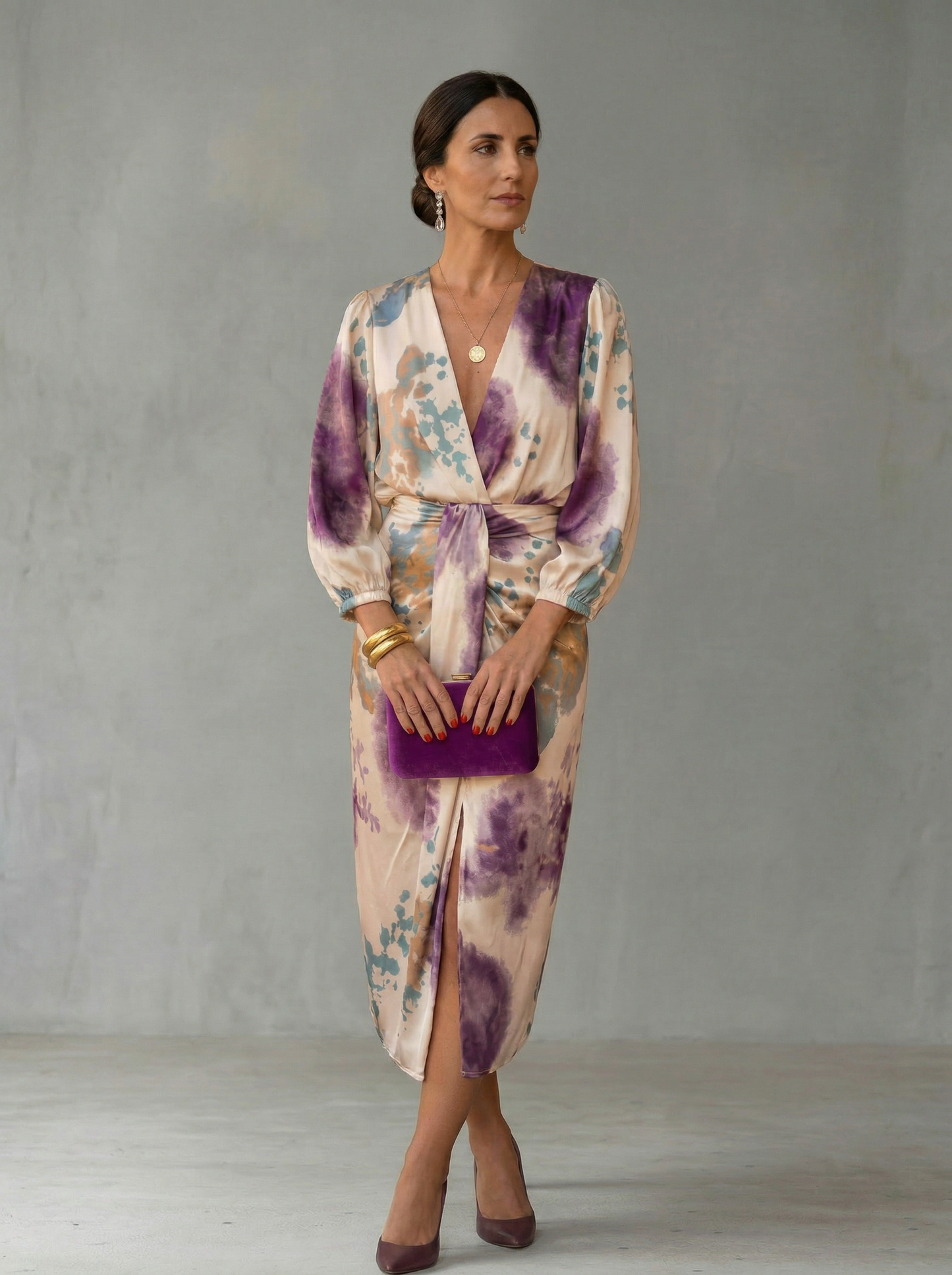 Valeria - Abito elegante con scollatura a V