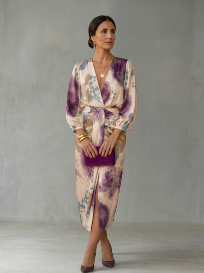 Valeria - Abito elegante con scollatura a V