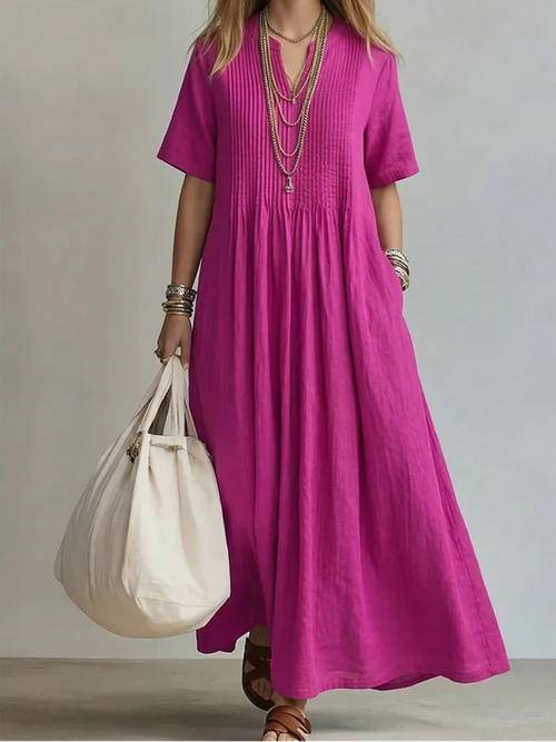 Valentina  - Abito Plissé Fluente ed Elegante