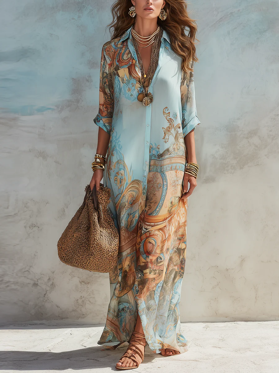 Alessia Riviera - Vestito Lungo Mediterraneo