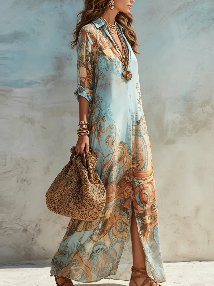Alessia Riviera - Vestito Lungo Mediterraneo